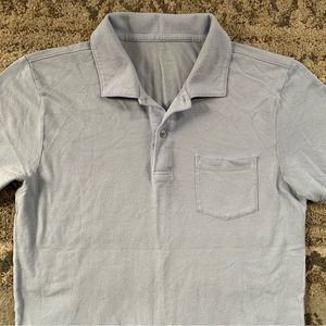 Mack Weldon Momentum Light Blue Vented Polo Medium